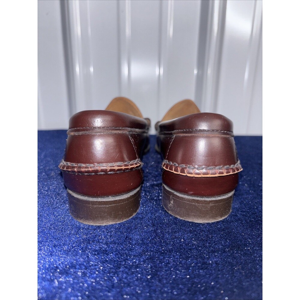 Sebago Burgundy Leather Penny Loafers - Picture 4 of 9